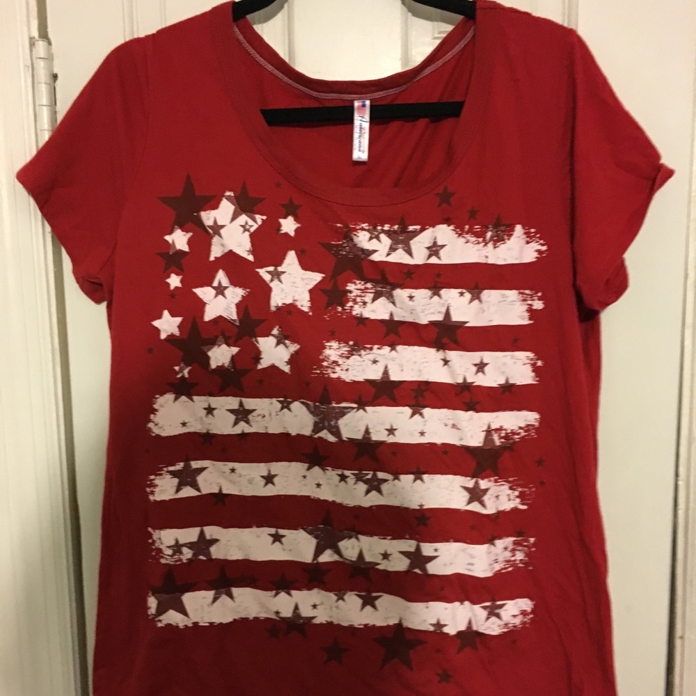 Red patriotic tee shirt